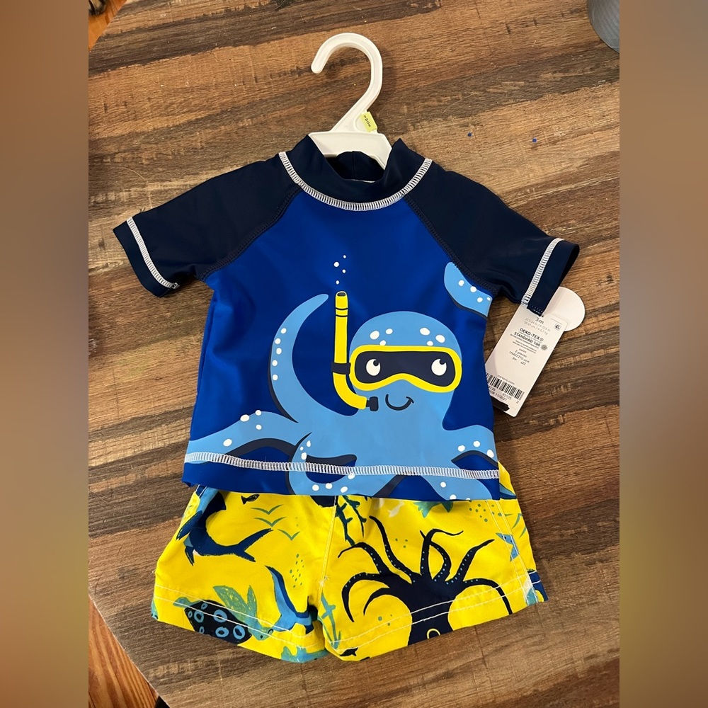 Matching Octopus Boys Swimsuit